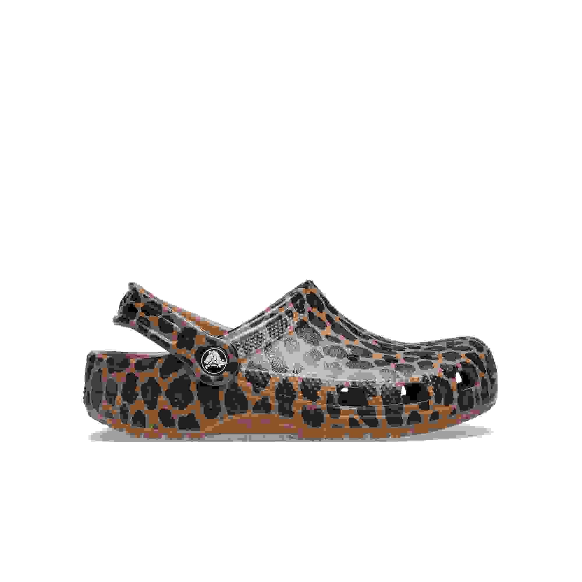 Crocs Classic Grade School Girls' "Leopard" Clog